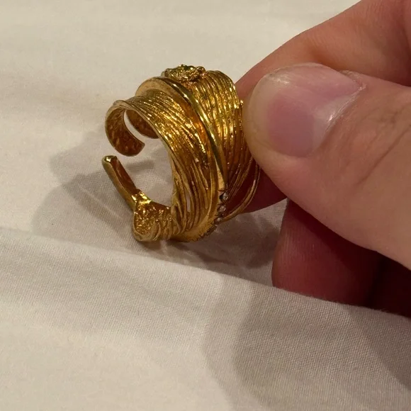 Versace gold ring